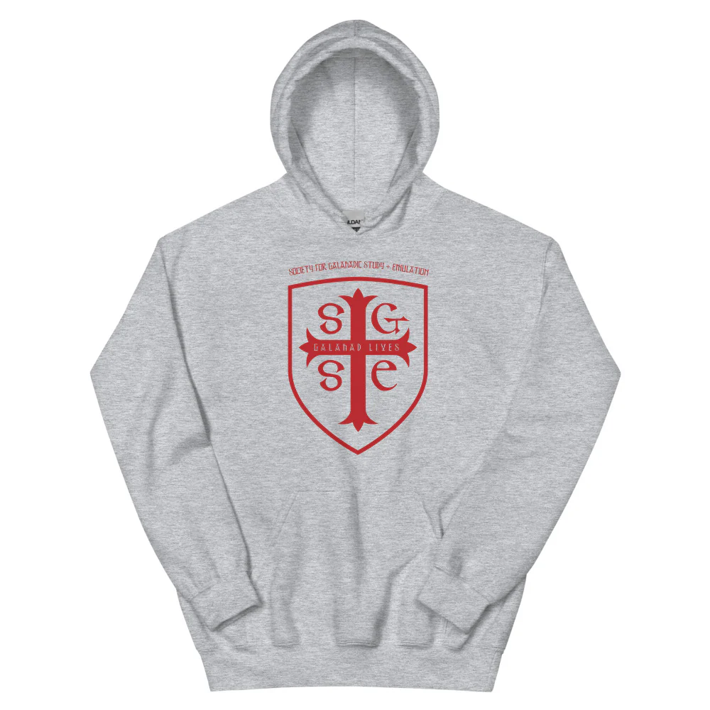 "Galahad Lives" Red Emblem Galahoodie (Unisex) - Image 4