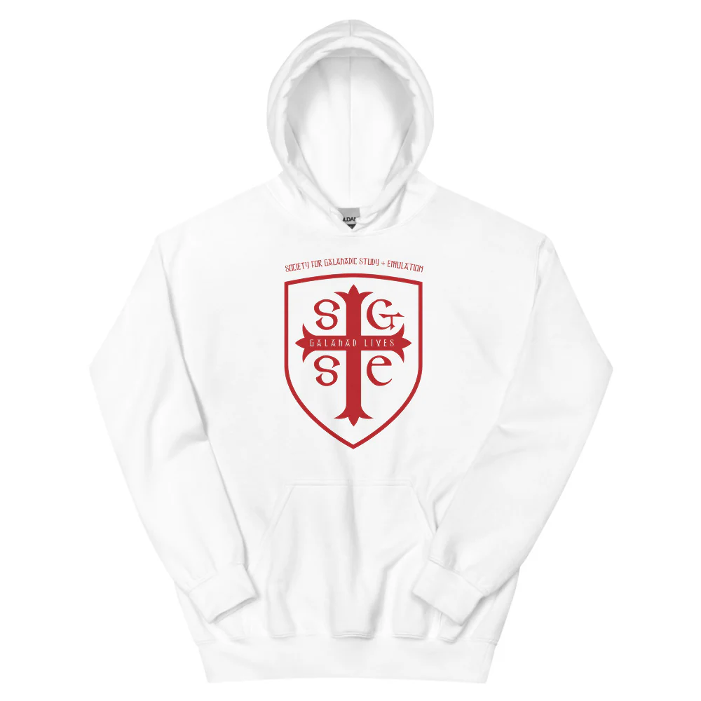 "Galahad Lives" Red Emblem Galahoodie (Unisex) - Image 5