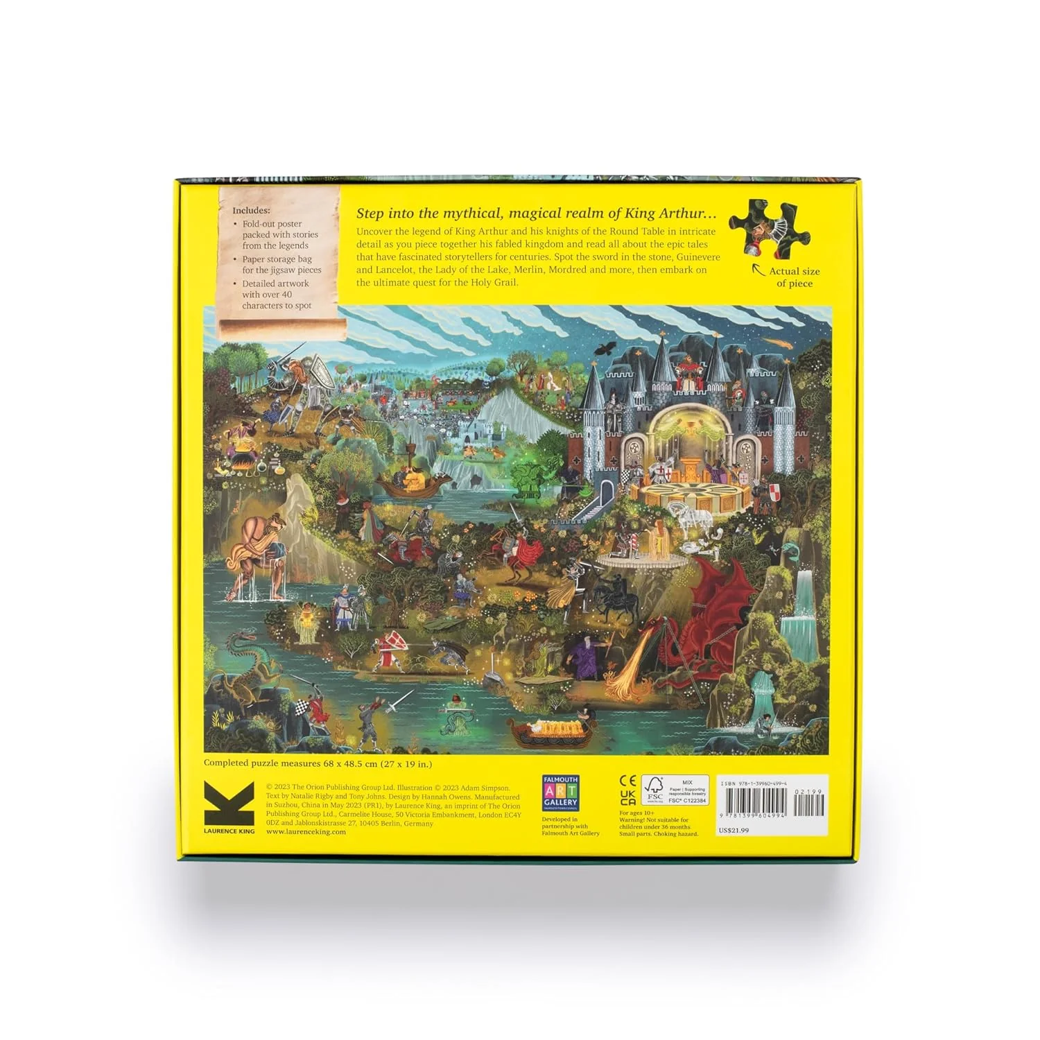 The World of King Arthur 1000 Piece Jigsaw Puzzle - Image 2